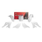 Kit de plástica RACETECH (5 piezas) - Blanco - motoscamaralweb.com