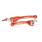 Juego de manetas flexibles forjadas RFX (naranja) - KTM Varios frenos Brembo/embragues Magura - motoscamaralweb.com