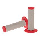 Puños compuestos dobles RFX Pro Series con centro gris (gris/rojo). pa