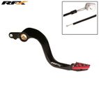 Pedal de freno trasero RFX Pro ST (anodizado duro negro/rojo) - Honda CR250 - motoscamaralweb.com