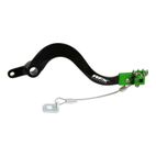 Pedal de freno trasero RFX Pro FT (negro/verde) - Kawasaki KXF250 - motoscamaralweb.com