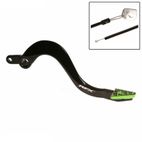 Pedal de freno trasero RFX Pro ST (negro/verde) - Kawasaki KX250 - motoscamaralweb.com