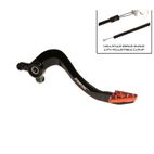 Pedal de freno trasero RFX Pro ST (anodizado duro negro/naranja) - KTM85 - motoscamaralweb.com