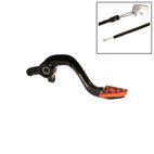 Pedal de freno trasero RFX Pro ST (anodizado duro negro/naranja) - KTM65 - motoscamaralweb.com