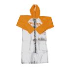 Impermeable RFX Race largo (transparente/naranja). talla adulto mediana - motoscamaralweb.com