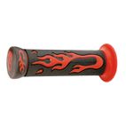 Par puños goma negro/rojo LLama V PARTS- motoscamaralweb.com