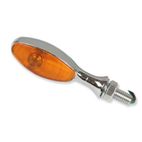 Intermitente mini-ovoide V PARTS carbono / ahumado 10W - motoscamaralweb.com