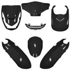 Kit de carenados O PARTS negro brillo - Peugeot Kisbee (10-) - motoscamaralweb.com