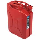 Bidón de combustible de acero DRAPER - rojo 20L - motoscamaralweb.com