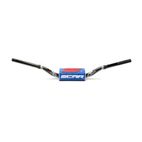 Manillar SCAR O² Color RC High Mini 65/85 Ø28.6mm - Negro / Protector azul - motoscamaralweb.com