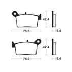 Pastillas de freno TECNIUM Standard orgánicas - MA498 - motoscamaralweb.com