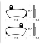 Pastillas de freno TECNIUM Supersport sinterizadas - MF495 - motoscamaralweb.com