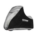 Funda cubremoto para exterior OXFORD Aquatex - Maxi Scooter 3 ruedas - Negro / Plata - Universal - motoscamaralweb.com
