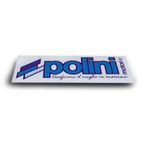 Pegatina rectangular POLINI Blue Line 16x6cm - motoscamaralweb.com