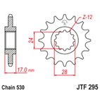 Piñón con goma anti-ruido JT SPROCKETS acero 295 - 525 - motoscamaralweb.com