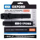 Kit de correas OXFORD Atlas B-Clip 26mm negro - 2 unidades - motoscamaralweb.com