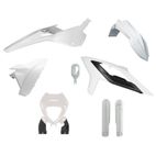 Kit de plástica RACETECH (6 piezas ) - Blanco - motoscamaralweb.com