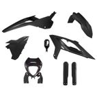 Kit de plástica RACETECH (6 piezas ) - Negro - motoscamaralweb.com