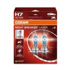 Lámpara OSRAM H7 Night Breaker Laser Light 12V 55W PX26d - 2 uds - motoscamaralweb.com