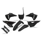 Kit de plástica UFO completo con protectores de horquilla - Negro - motoscamaralweb.com