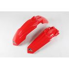 Kit guardabarros delantero &amp;amp; Trasero UFO OEM Color rojo Honda CRF450R - motoscamaralweb.com