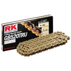 Cadena RK GB520TRU con 112 eslabones oro - motoscamaralweb.com