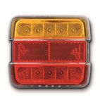 PILOTO TRASERO LED GOODYEAR GY 302RL 5 F. CUADRADO 12V- motoscamaralwe