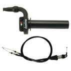 Kit acelerador DOMINO KRE con cables negro - motoscamaralweb.com