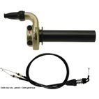 Kit acelerador DOMINO KRE con cables dorado - motoscamaralweb.com
