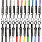 Kit de latiguillos delanteros Race Venhill Transparente/Cromo YAM4010F