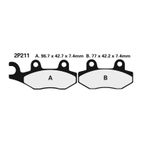 Juego pastillas de freno NISSIN 2P211GS - motoscamaralweb.com