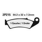 Juego pastillas de freno NISSIN 2P215GS Del. CR250 87-94 - motoscamaralweb.com