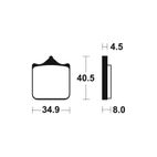 Pastillas de freno TECNIUM sintetizadas - MTR370 - motoscamaralweb.com