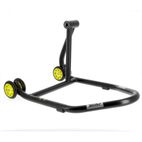 Caballete monobrazo derecho BIHR Home Track color negro mate y ruedas amarillas - motoscamaralweb.com