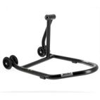 Caballete monobrazo derecho BIHR Home Track color negro mate y ruedas negras - motoscamaralweb.com