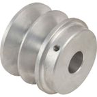 POLEA ALUMNINIO DOBLE CANAL INT. 25MM EXT.70MM CANAL 17MM- motoscamar.