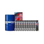 Pack bidón de aceite 60L LIQUI MOLY - 5W40 100% sintético + 12 antifricciones MoS2 125ml - motoscamaralweb.com