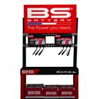 Expositor BS BATTERY + 2 cargadores BK20 - motoscamaralweb.com