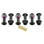 Pack de 6 Tornillos de corona Bolt Negro - cabeza Hexagonal - motoscamaralweb.com