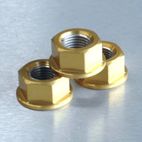 Tuerca de Aluminio Pro-Bolt 12mm oro LSPN12G - motoscamaralweb.com