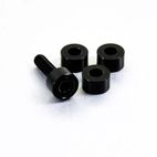 Arandela de Aluminio cilíndrica M6 Pro-Bolt LWACP6BK Negro - motoscamaralweb.com