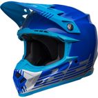 Casco BELL MOTO-9 MIPS LOUVER Gris/Azul. 58-59 / Talla L- motoscamaral