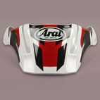 Visera ARAI (TOUR-X4). DEPART METALLIC Rojo- motoscamaralweb.com