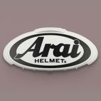 Ventilación frontal ARAI 3D Logo- motoscamaralweb.com