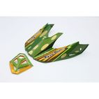 Kit de visera y mentonera BELL Moto-10 - RPLC 22 Oro/Verde - motoscamaralweb.com