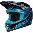 Casco BELL Moto-9S Flex - Sprite Gloss Black/Blue- motoscamaralweb.com