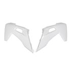 Plásticos laterales de radiador UFO blanco Husqvarna FC/TC - motoscamaralweb.com