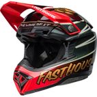 Casco BELL Moto-10 Spherical - Fasthouse DITD 24 Gloss Red/Gold- motos