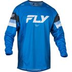 Camiseta FLY RACING Kinetic Prix - Bright Blue / Antracita / Blanco - motoscamaralweb.com