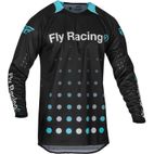 Camiseta FLY RACING Evolution DST S.E. Strobe - Negro / Electric Blue - motoscamaralweb.com
